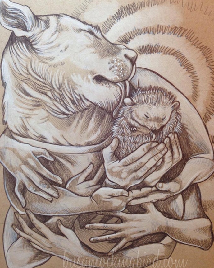 6 cuddling the crankies